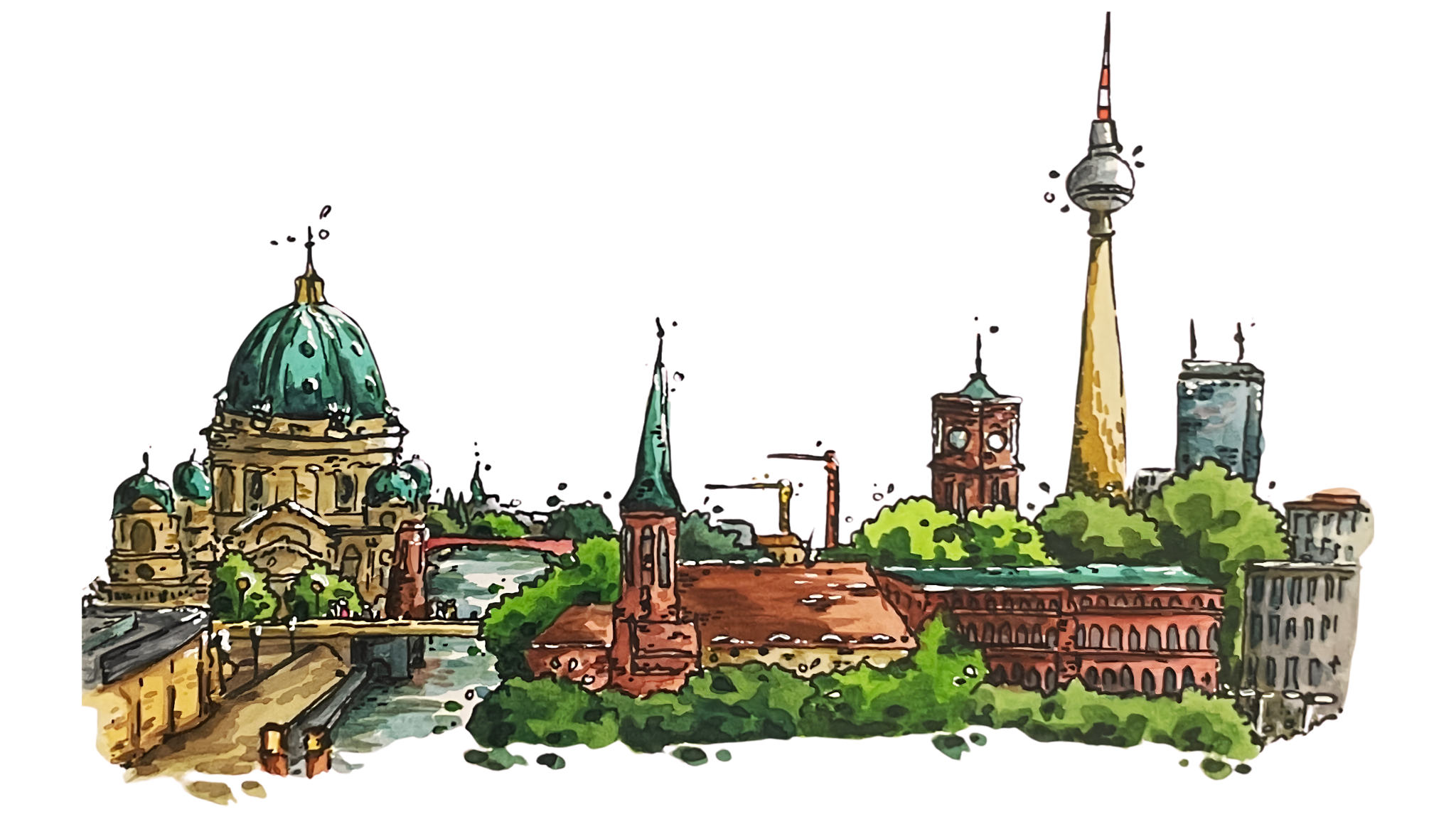 Berlin-Banner von Sketchory.Berlin